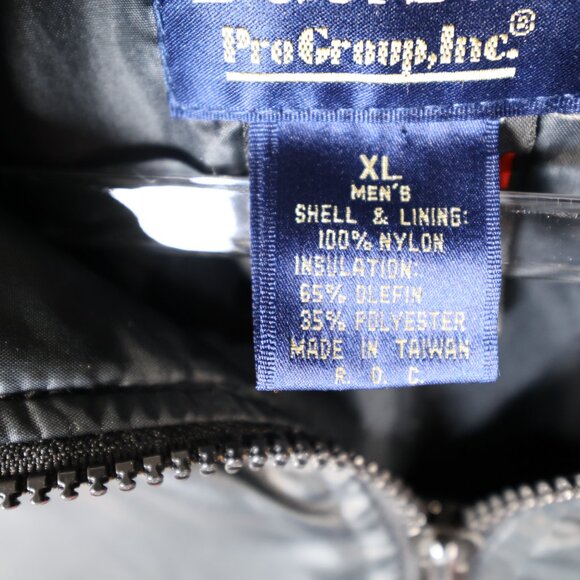 Duckster Lightweight Bomber Style Windbreaker Jacket Vintage 90s Red Black XL - Picture 3 of 10